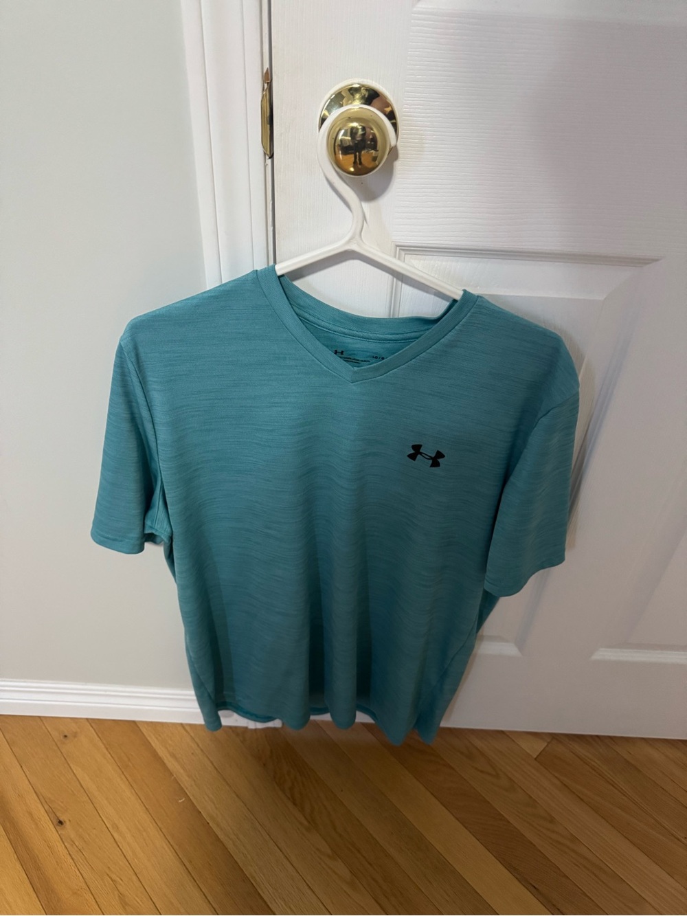 Under Armour Teal V-Neck Short Sleeve Performance Tee